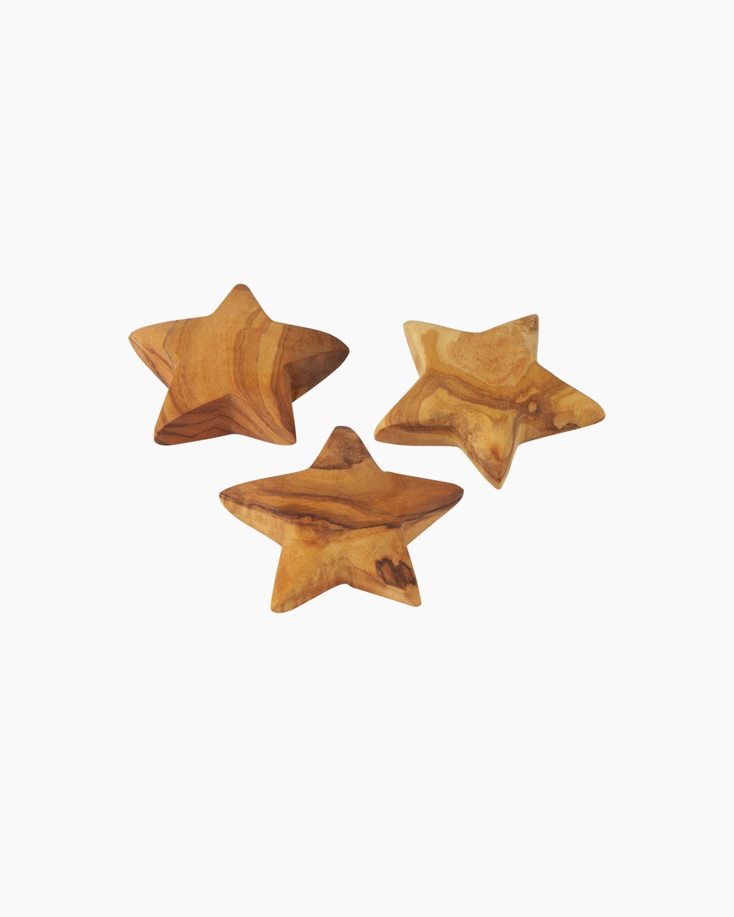 Servilleteros estrella de madera de olivo YAYA