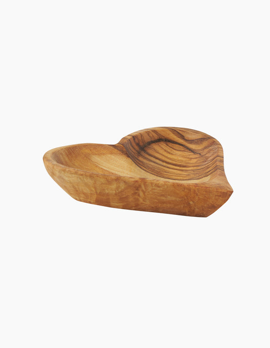 YAYA Olive Wood Heart-Shaped Bowl