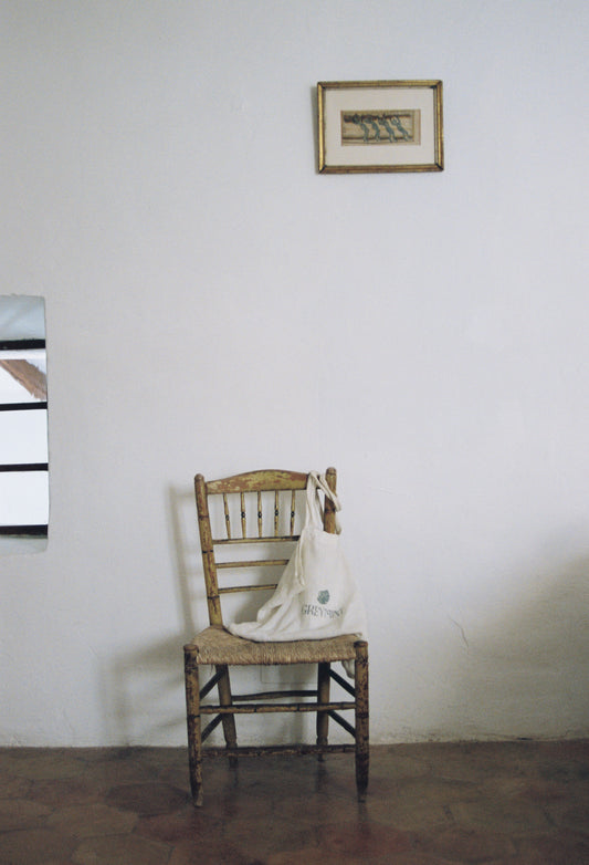 GREYMINT Beyaz Keten Tote Çanta