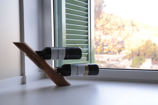 YAYA Olive Wood Wine Bottle Holder