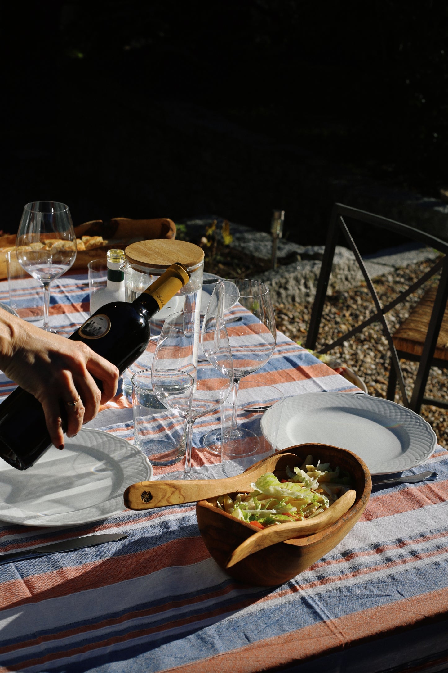 YAYA Olive Wood Salad Servers