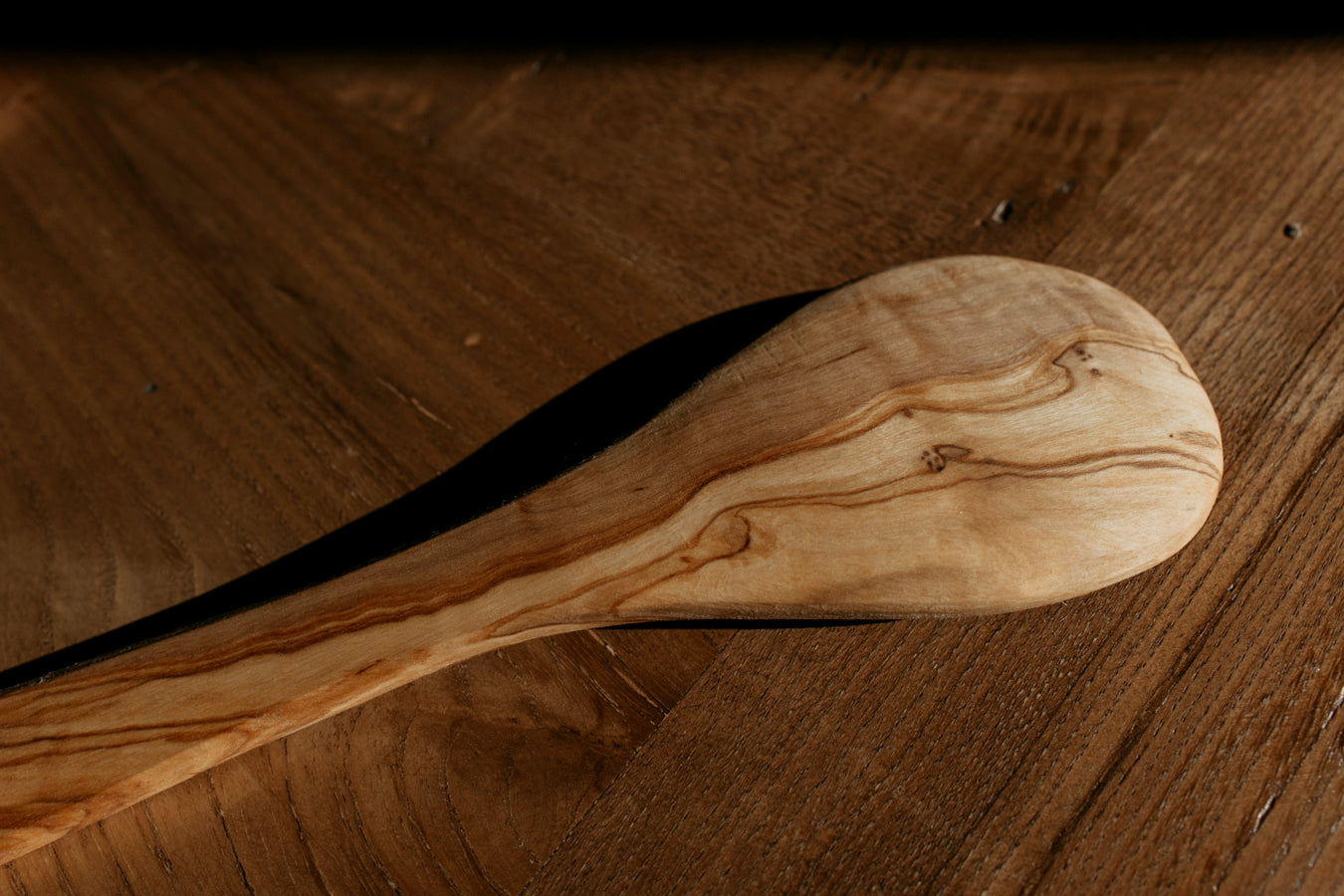 Juego servidor de ensalada en madera de olivo YAYA