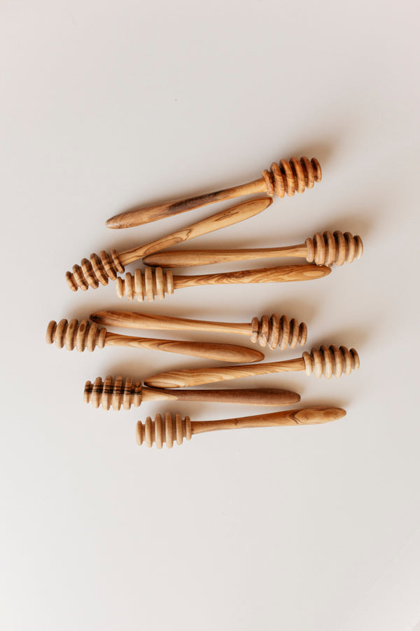 YAYA Olive Wood Honey Drizzler