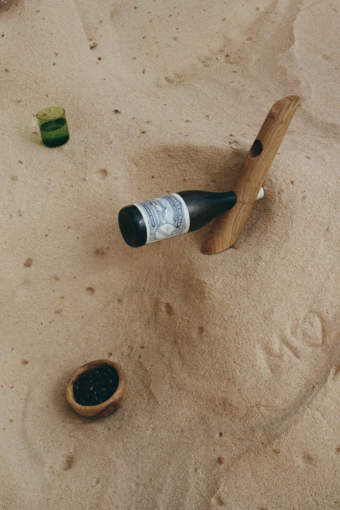 YAYA Olive Wood Wine Bottle Holder